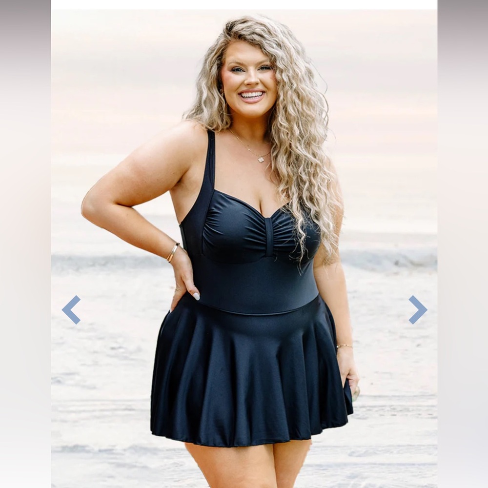 Chic Soul Swim Dress: At the pool swim dress